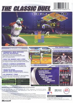 MVP Baseball 2003 (USA) box cover back